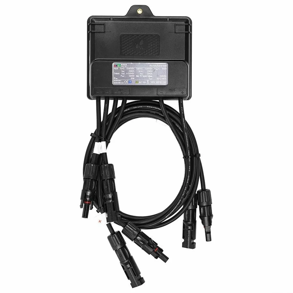 MPPT ottimizzatore di potenza fotovoltaica, regolatore di livello del pannello solare 650W-1600W con monitoraggio in tempo reale per sistemi 12V-75V (1600W)