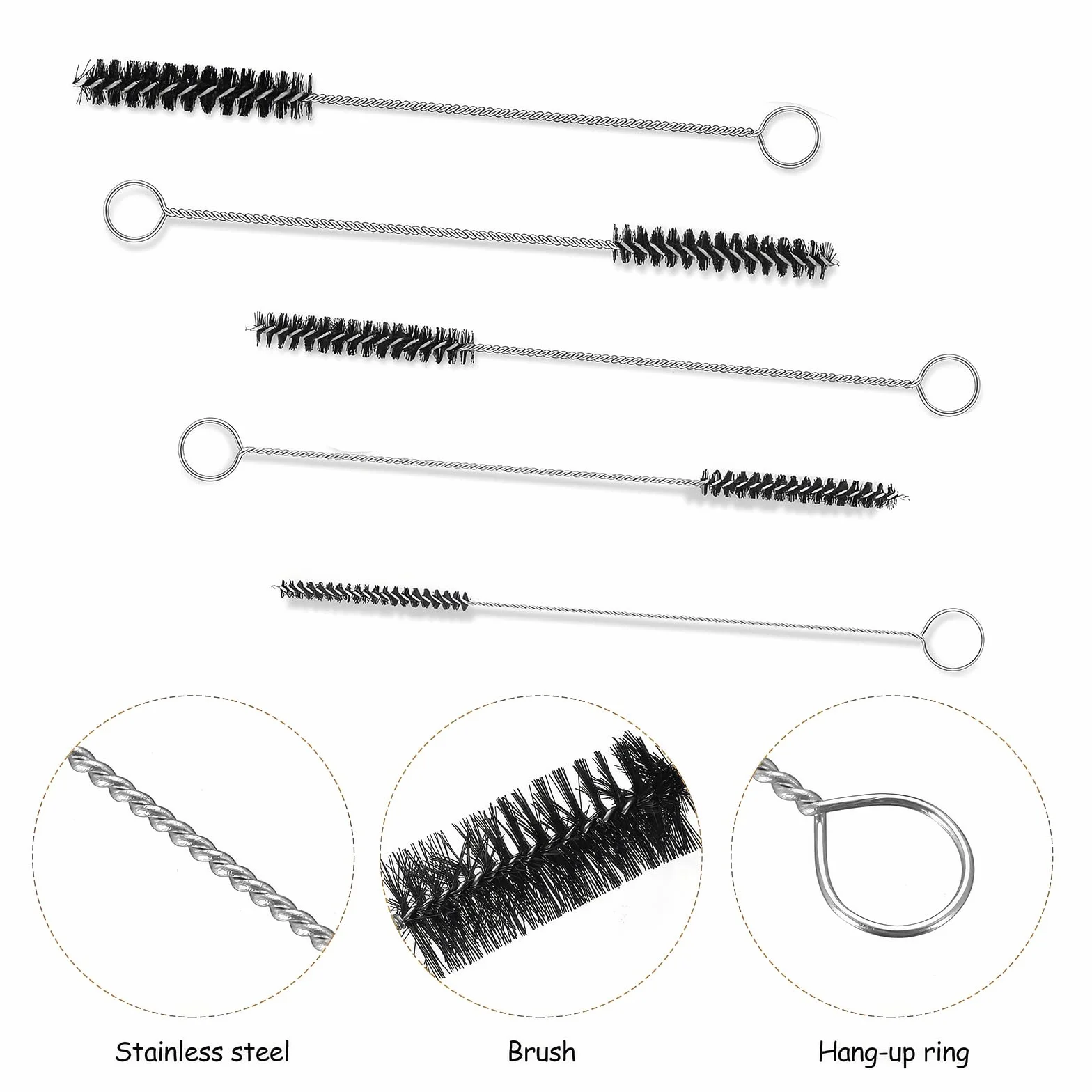 8 Pz Stura Lavandini e Scarichi, Sonda Sturatubi, Sturalavandini Disgorgante Lavandino Stura Lavandino Strumento Professionale, Molla Sturatubi, Stura Tubi di Scarico per Pulizia Bagno Vasca Doccia