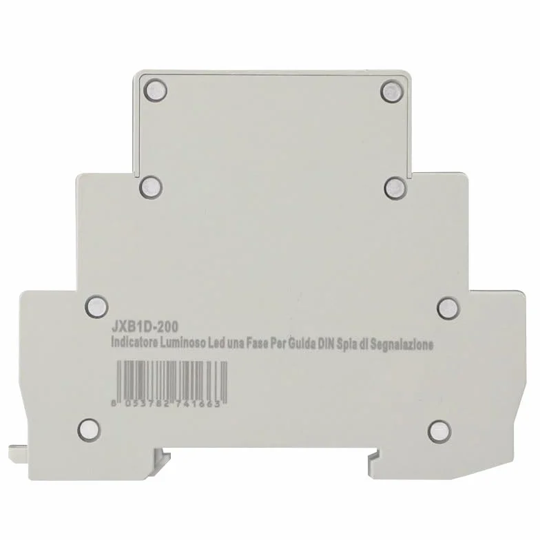 Indicatore Luminoso LED 230V 9mm Modulo DIN 2 Fasi