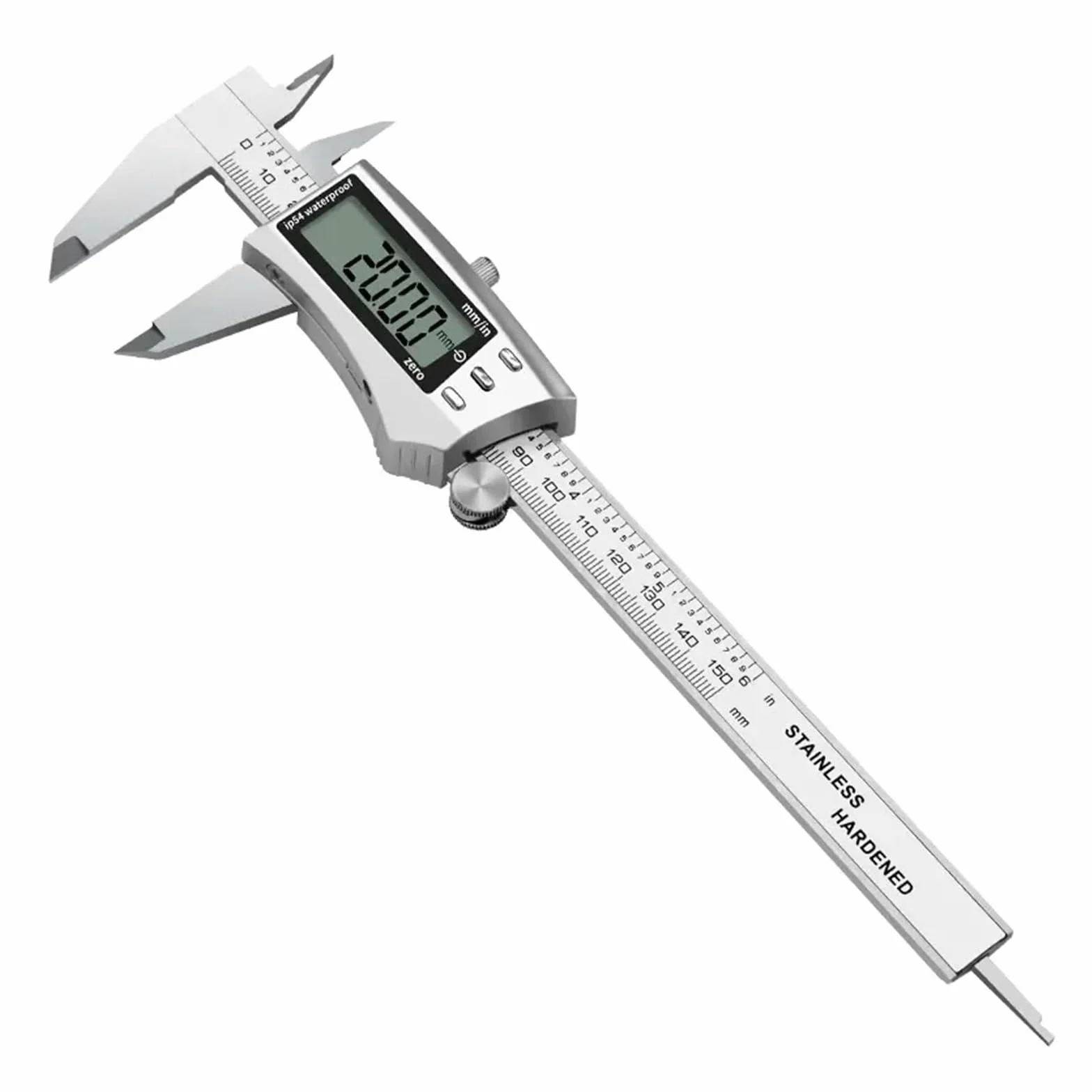 Calibro elettronico in Metallo da 0-150 mm Calibro a corsoio Digitale Righello in Acciaio Inossidabile Strumenti di misurazione LCD