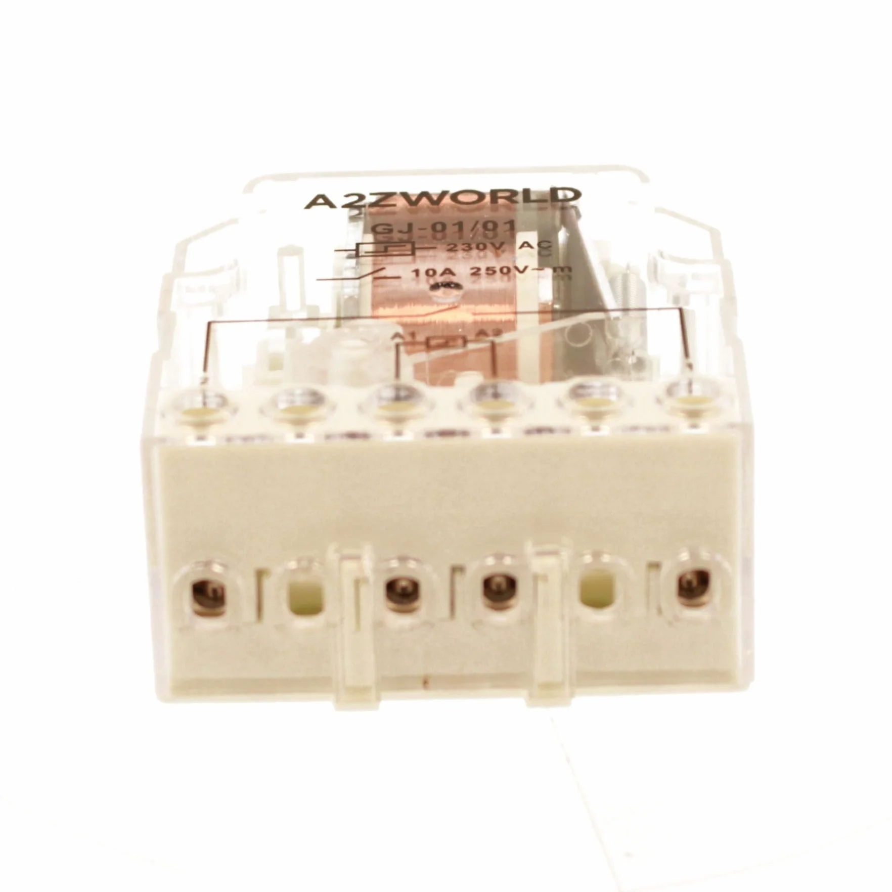 2 Pezzi Relè Passo Passo Elettromeccanico 220V 10A, Step Impulse Relay per Illuminazione, Scatolato Compatto 44X44X22mm, IP20, 1 Contatto NO, Con Circuito Bobina e Contatti Separati