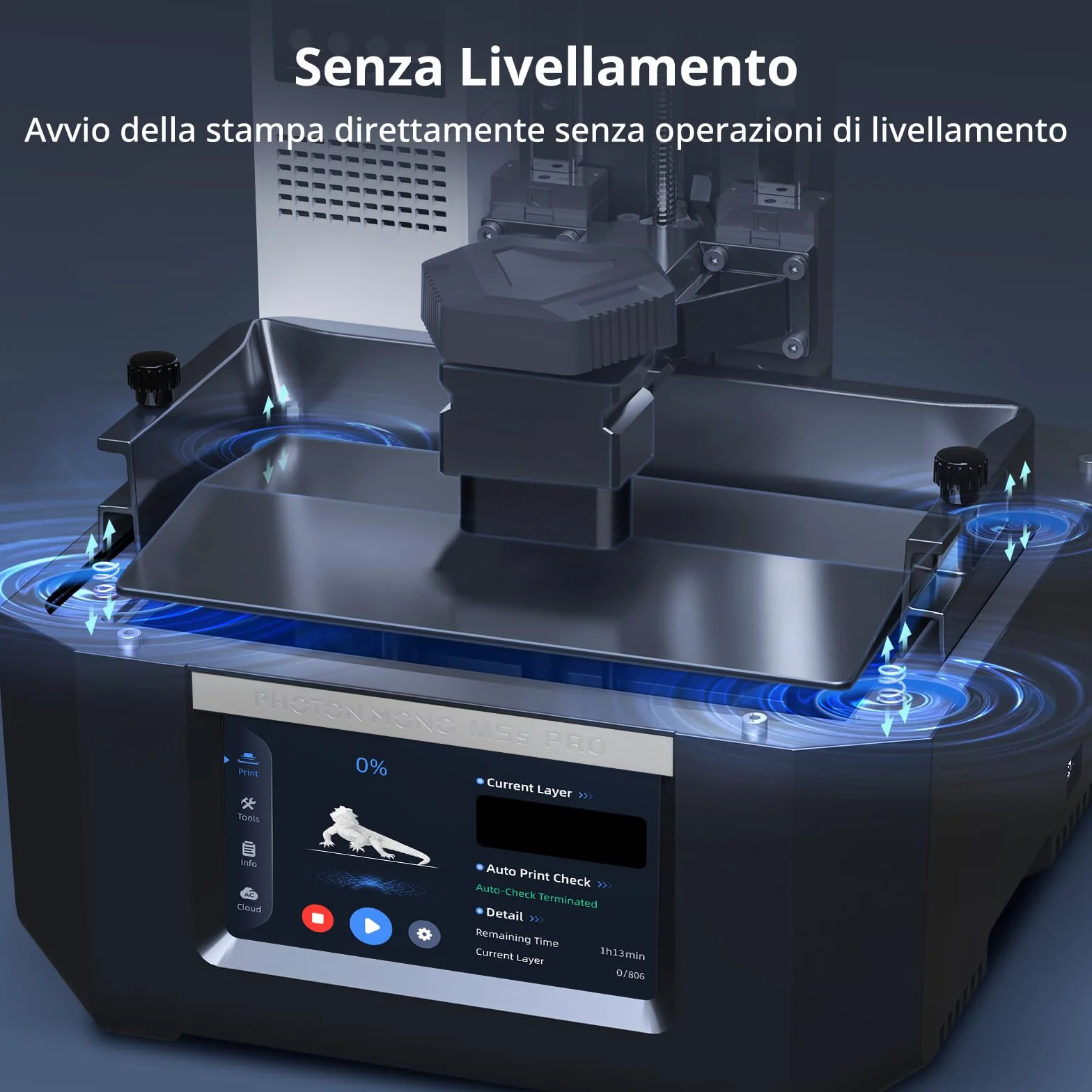 Anycubic Photon Mono M5s Pro 14K Stampante 3D Resina con Rilevamento Intelligente, Livellamento Automatico, Alta Velocità di Stampa, Dimensioni Massime di Stampa 223,78 x 126,38 x 200mm (LxAxP)