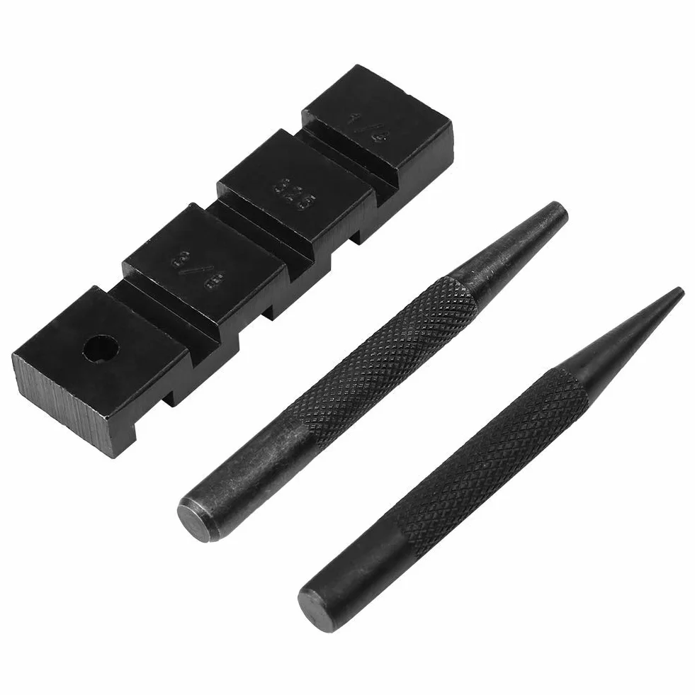 Rompicatena per Motosega Compact Chain Bracket Strumento di Riparazione per riparazioni Pesanti con Acciaio al Carbonio (Nero)