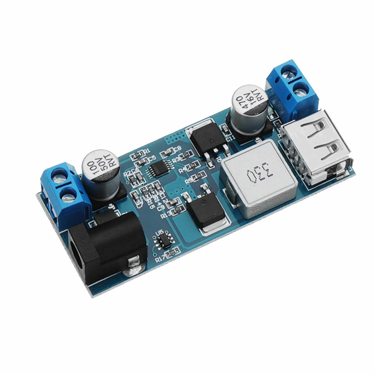 9-36V Step Down a USB 5V Dual Output Voltage Regulator Board