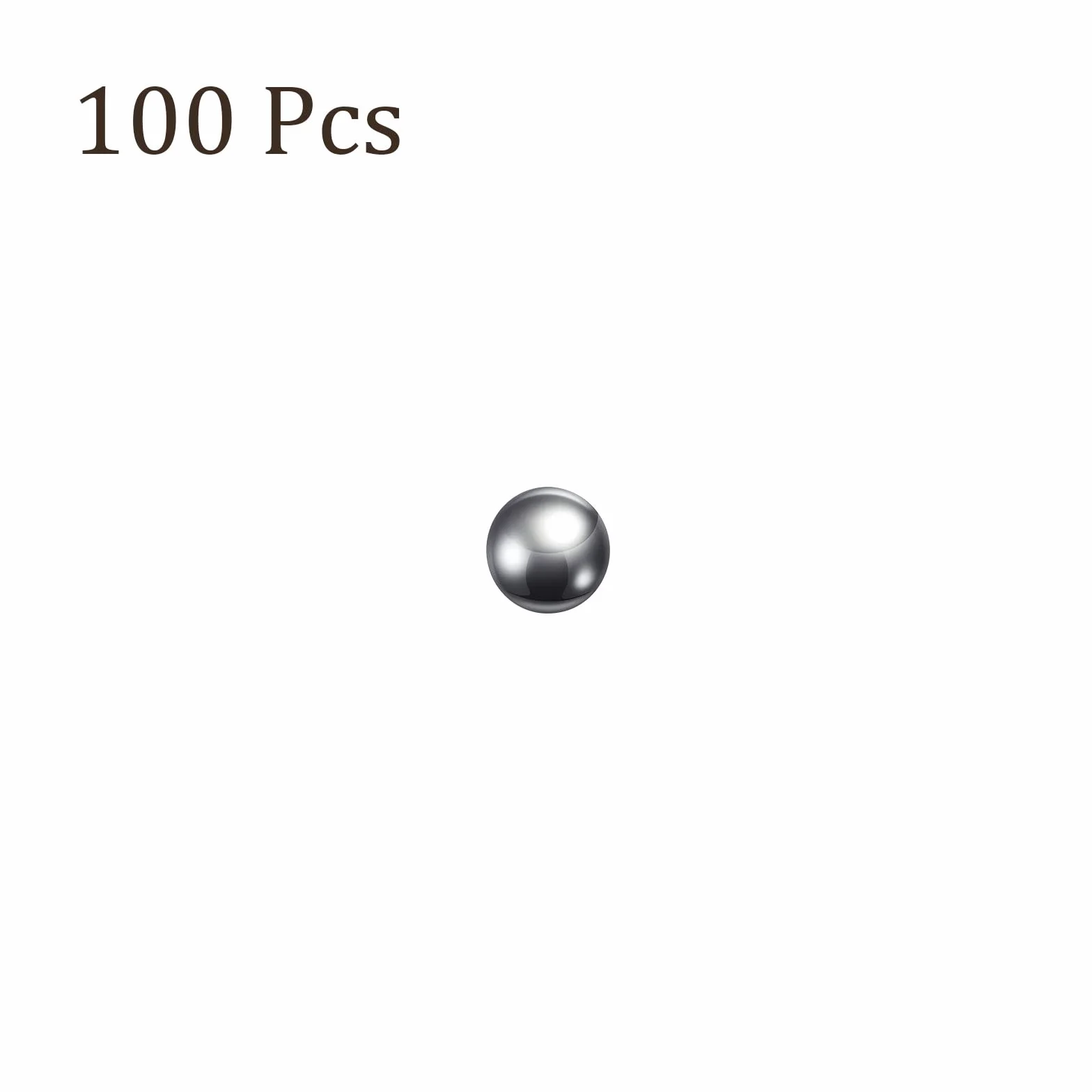 Precisione Sfere 5/32" Cromo Acciaio per Cuscinetti, 100pz