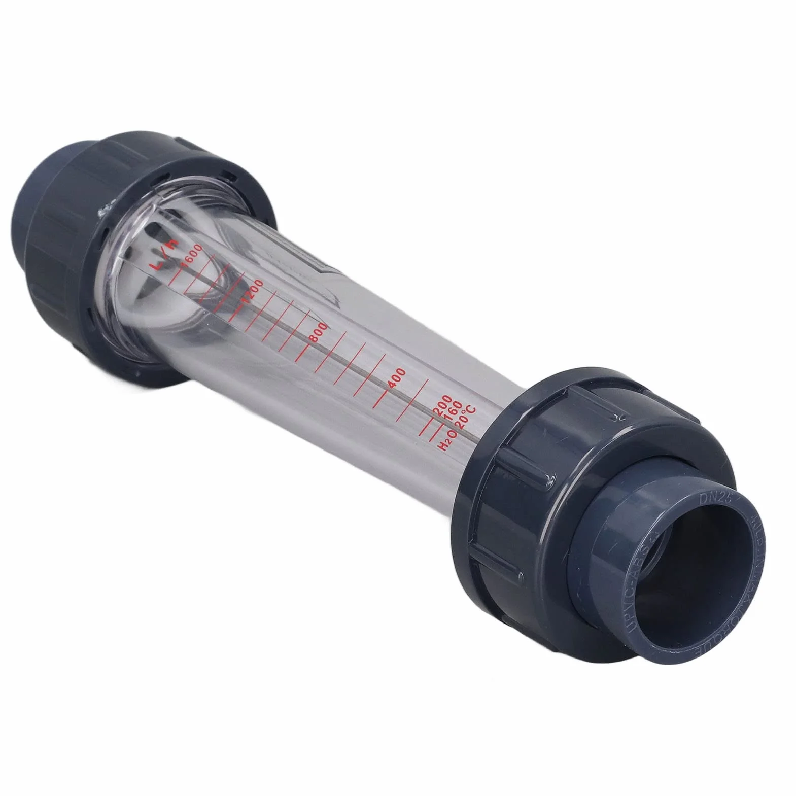 Misuratore di Portata per Liquidi 160-1600 LPH con Tubo in Plastica