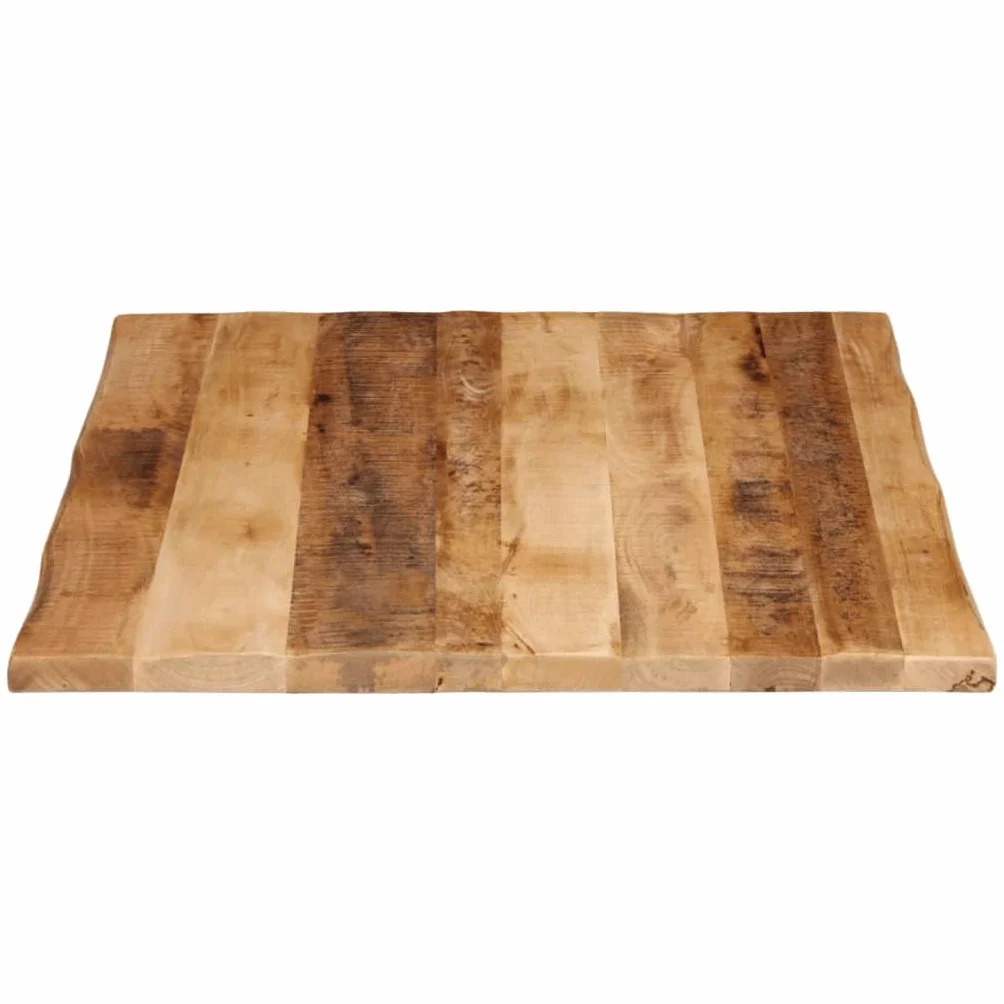 vidaXL Piano Tavolo Bordi Vivi 110x80x2,5 cm Legno di Mango Grezzo Sostituzione Tavolo da Pranzo