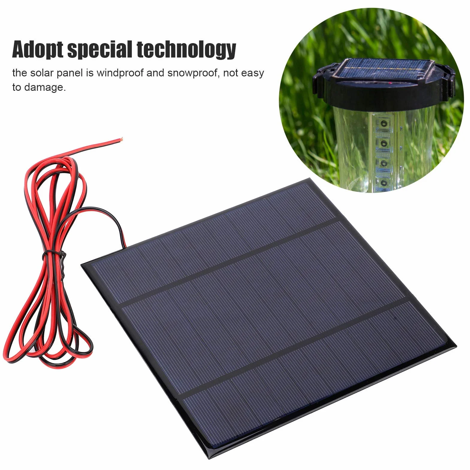 Caricabatterie Solare da Esterno Batteria per Pannelli solari ad Alta efficienza di conversione Batteria affidabile 5V 4.5W 900ma Cella Solare di Ładowarki słoneczne