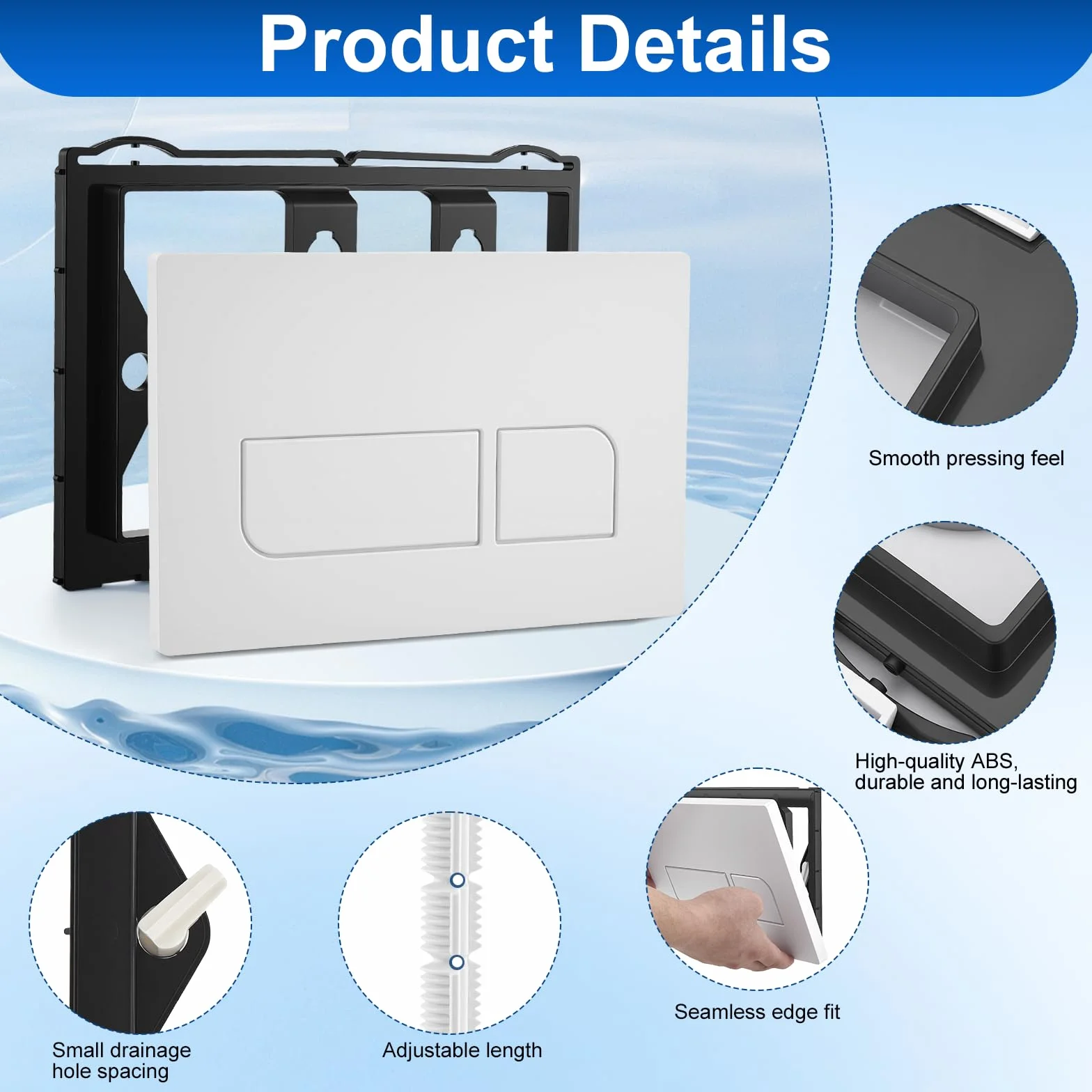 Geberit Sigma Piastra di Comando per WC, Ricambio 115.770.11.5, 246×164 mm