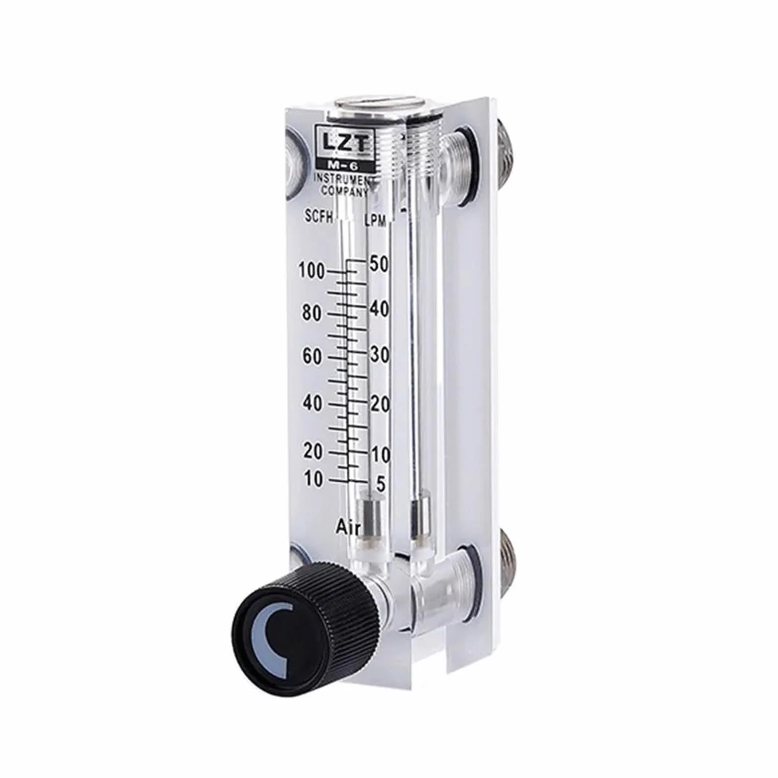 Misuratore di Portata Misuratore di Portata d'Aria a Pannello Quadrato LZT-6T Rotametro 10-100L/min 3-15L/min 3-30L/min 5-25L/min(30-300SCFH 10-150LPM)