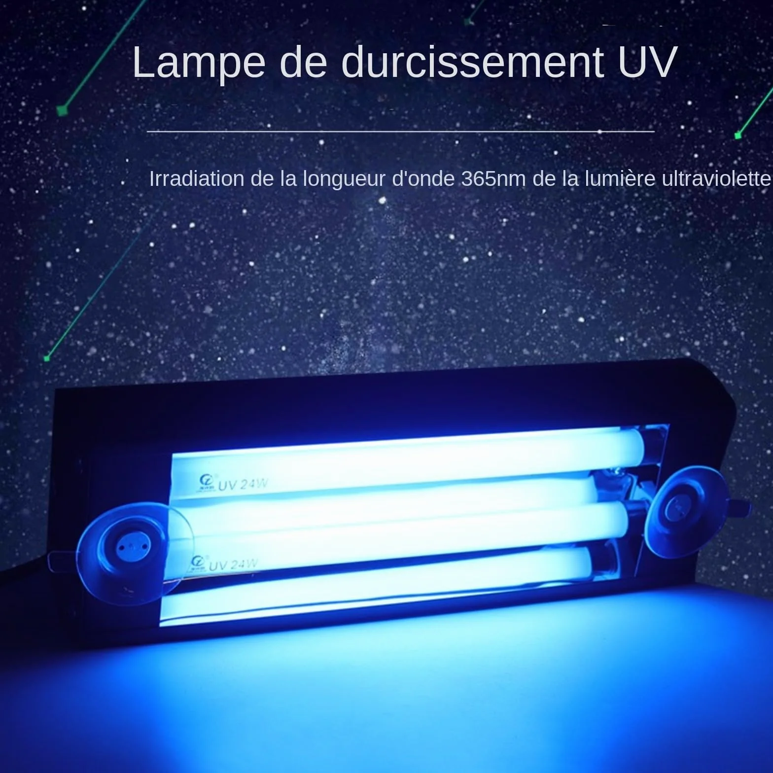 Riparazione di crepe per parabrezza auto, lampada di polimerizzazione, lampada di polimerizzazione in resina UV 48W 365nm,riparazione di telefoni cellulari Con dissipazione di calore efficiente