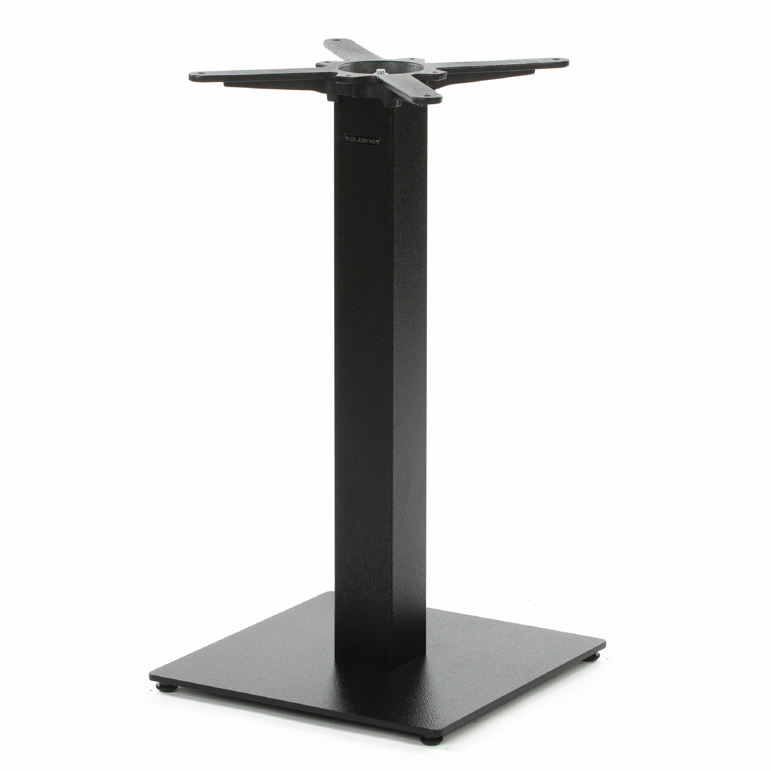 Base per Tavolo da Pranzo Premium in Metallo Nero - PJ7087 - Gambe per Tavoli (Altezza: 73 cm, Peso: 15,5 kg, Gambe per Tavoli 40x40 cm) - Max. Dimensione della Tavola: 70x70 / Ø 80 cm