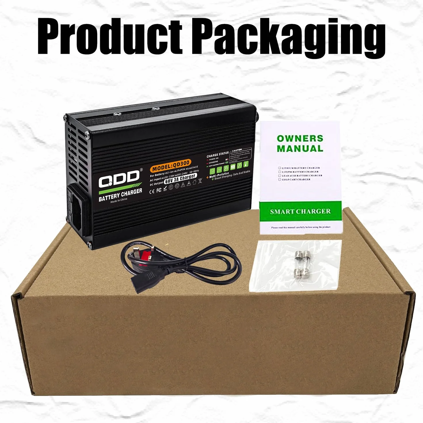Spina C13 dell'uscita del caricatore della batteria di 60V 3A utilizzata per il caricatore astuto del pacchetto della batteria al piombo 60V 69V