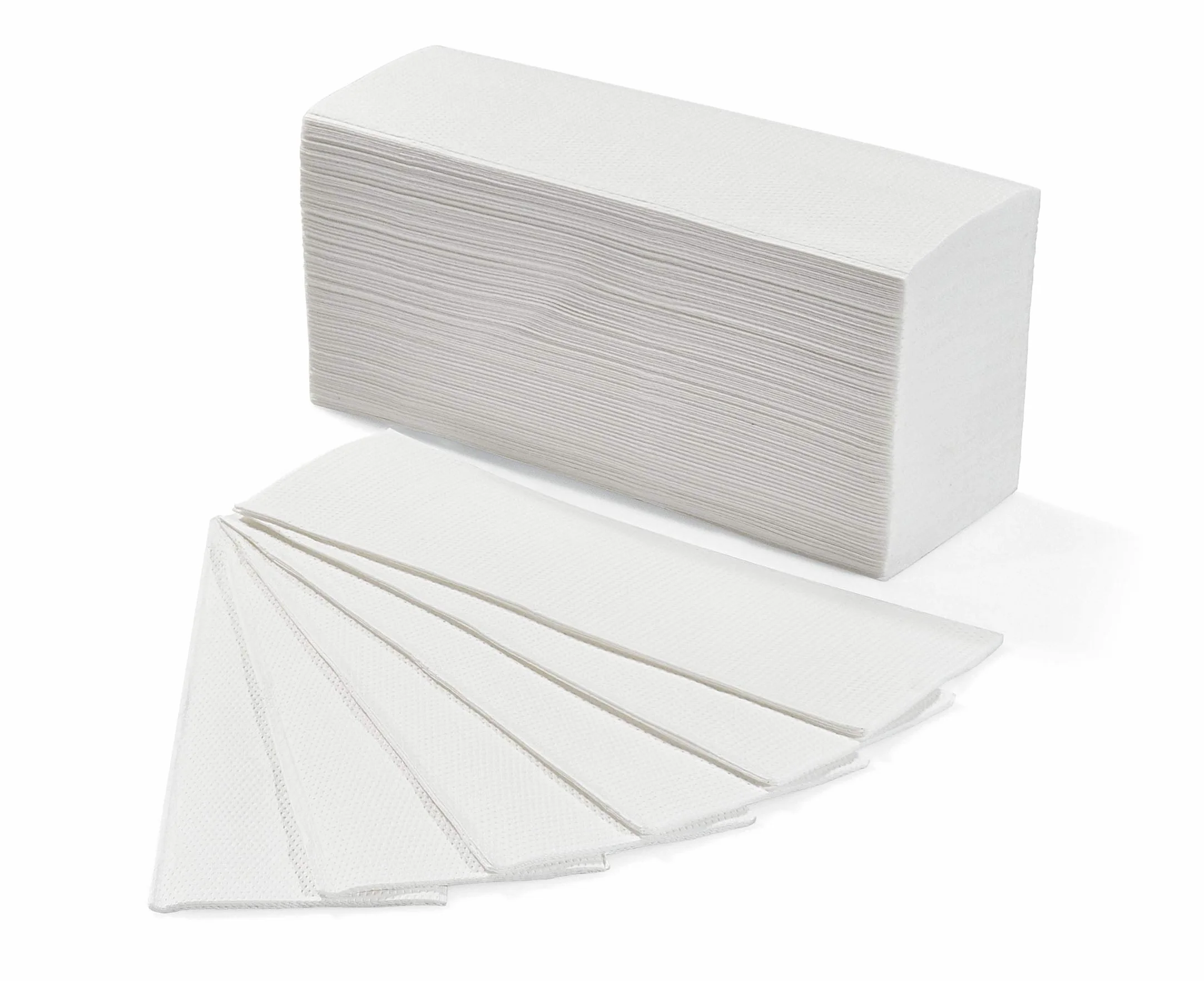 Asciugamani di carta piegati a Z monouso (anche per dispenser a C) - 50 pacchetti da 150 salviette - 7.500 salviette totali - Qualità Byness