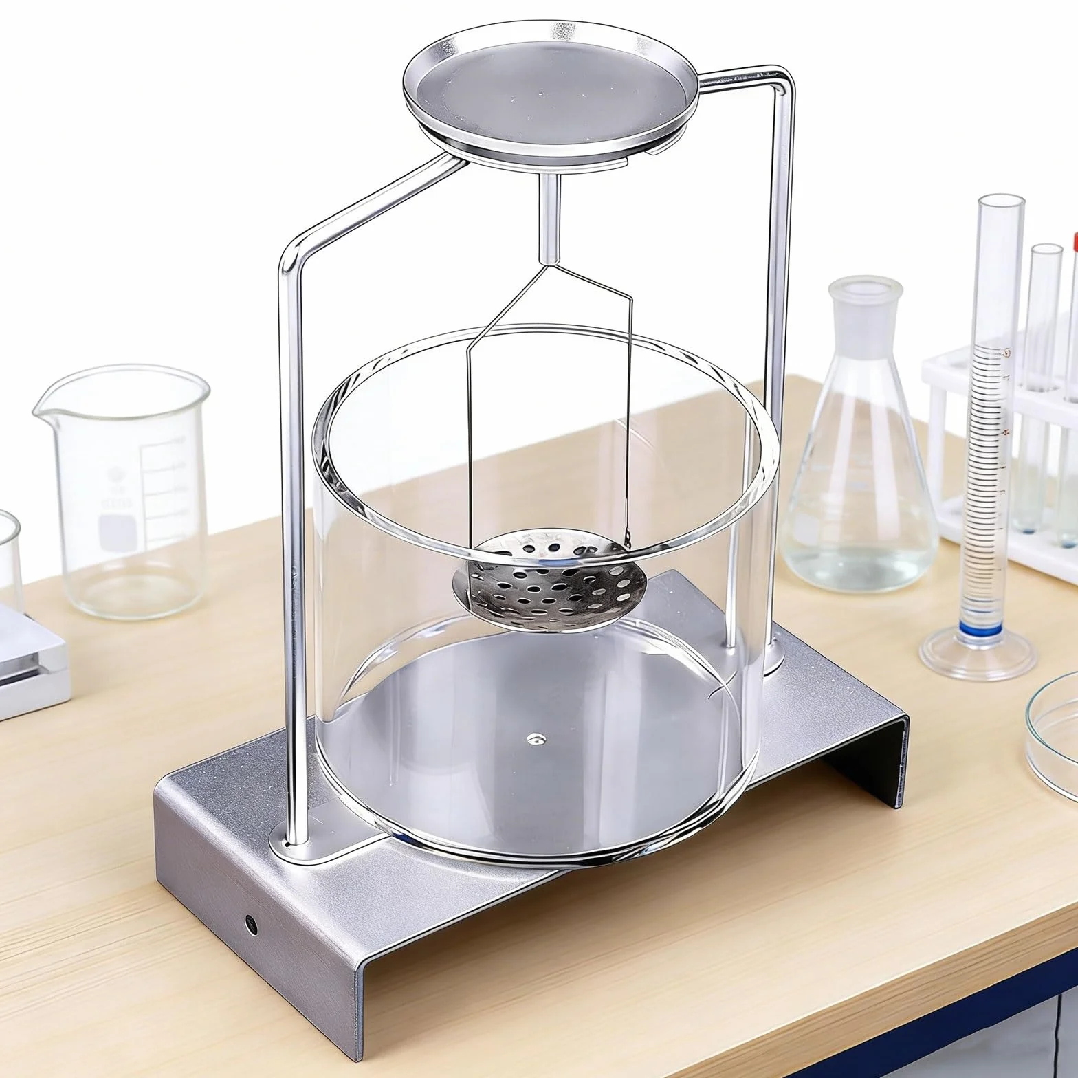 Kit per la determinazione della densità per bilance da laboratorio, telaio di precisione per la misurazione di solidi e liquidi