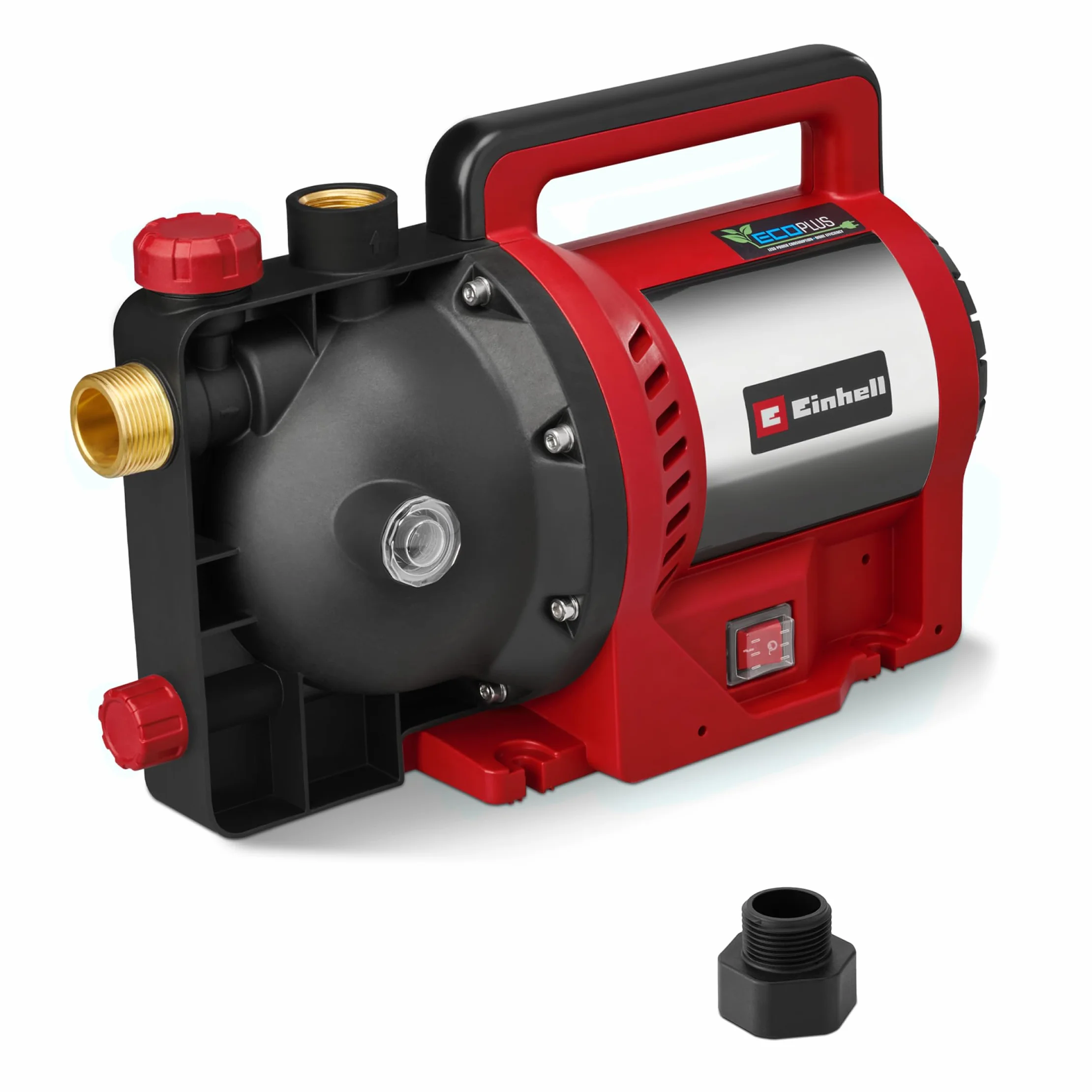 Einhell Pompa da giardino GC-GP 1170 ECO PLUS (portata max. 7000 l/h, prevalenza max. 50 m, tecnologia ECO PLUS, vite di scarico dell'acqua, adattatore universale 33,3 mm incluso)
