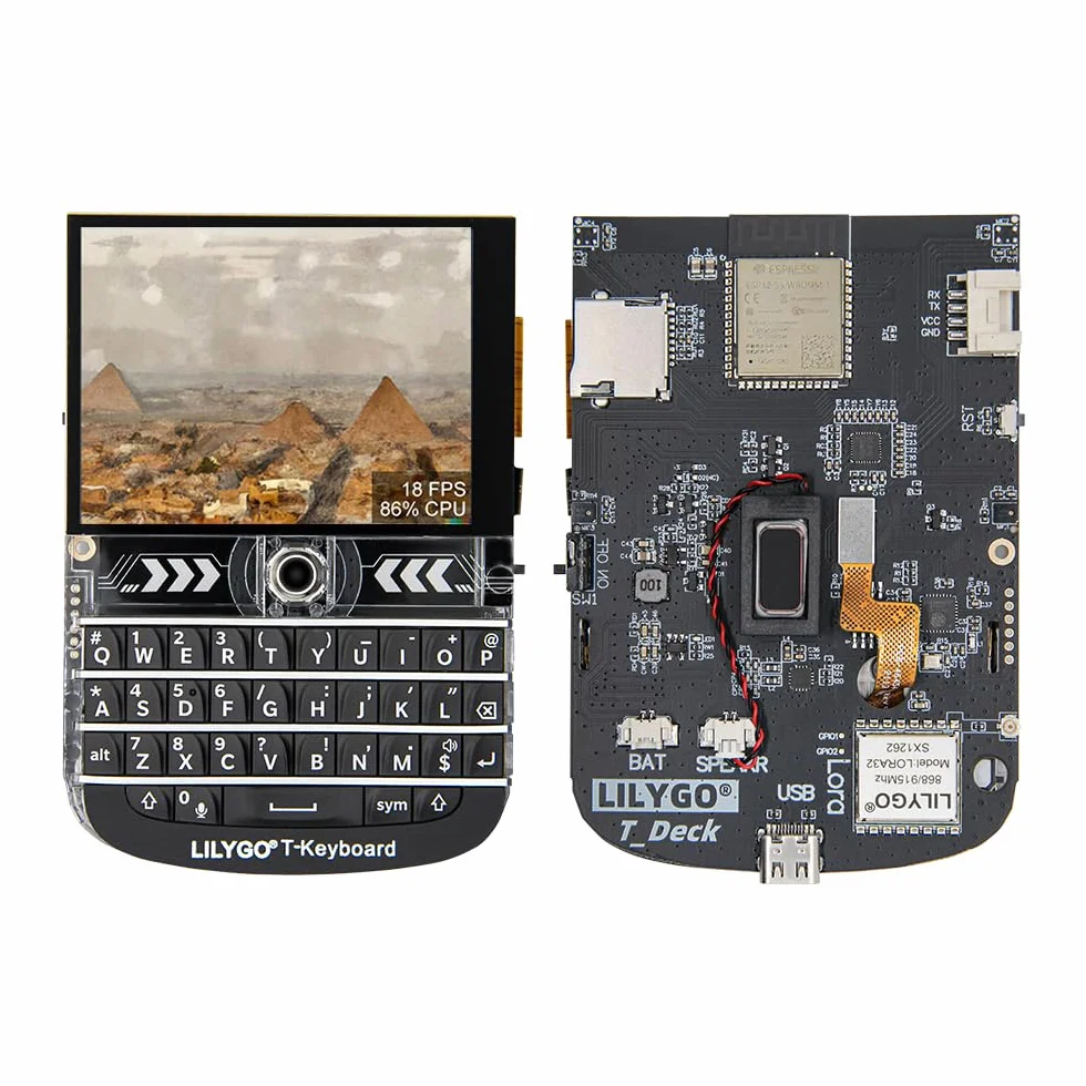 LILYGO T-Deck ESP32-S3 LoRa BLE WiFi TTGO Modulo LoRaWAN Scheda di sviluppo a lungo raggio con schermo LCD da 2,8" (433 MHz)