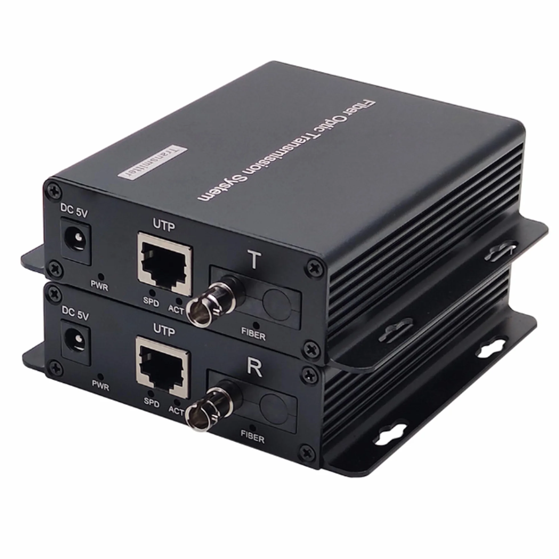 2 porte POTS telefoni e rete Extender su fibra ottica A Set, PCM Phone RJ11 RJ45 a fibra ottica, ST ottica monomodale 20 km multimodale 500M, supporto chiamato id, anello e fax