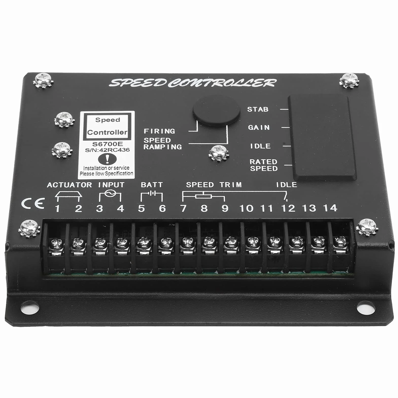 Regolatore di velocità del Motore Funzioni Multiple S6700E Risposta Rapida per Generatori Regolazione Ad Alta Precisione 12-32 V