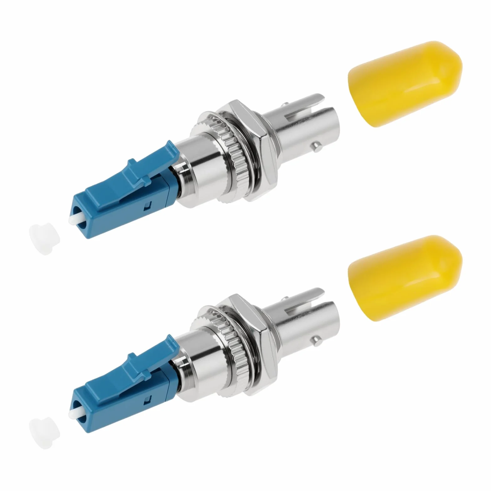 ECSiNG 2 Pezzi Convertitore Ibrido Accoppiatore Adattatore Fibra LC Maschio-ST Femmina 1200nm~1600nm Per Fibra Monomodale/multimodale