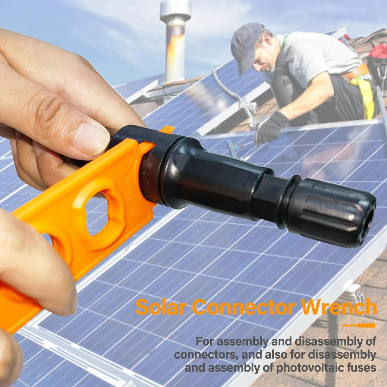 Chiave a connettore solare fotovoltaica serraggio rapido maschio/femmina 4 pezzi