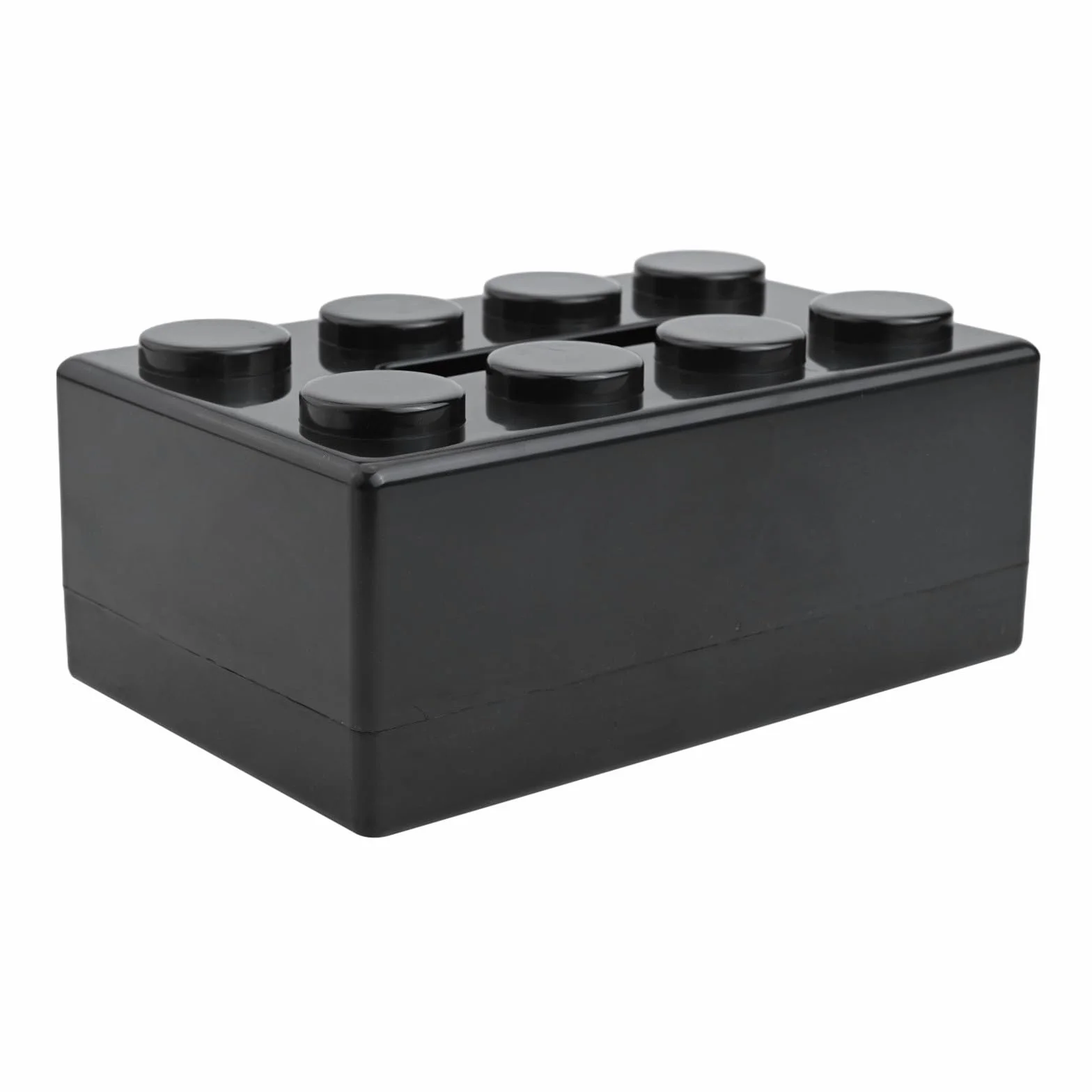 Scatola multiuso per fazzoletti con design creativo, soluzione efficiente per riporre i fazzoletti in bagno e in ufficio (nero)