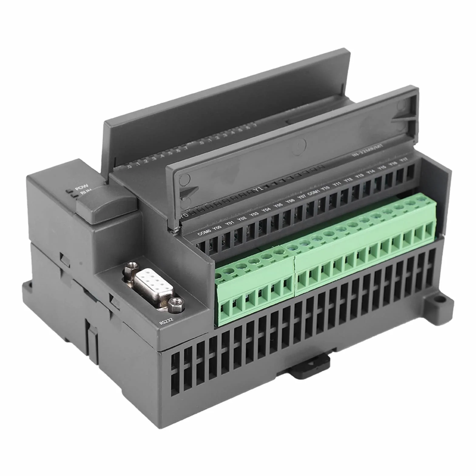 Controller PLC 4 Canali 24V DC, Scheda di Controllo Logico Programmabile 32 Bit MCU, 16 Ingressi 16 Uscite Transistor, Compatibile FX1N-32MT, Impiego Industriale