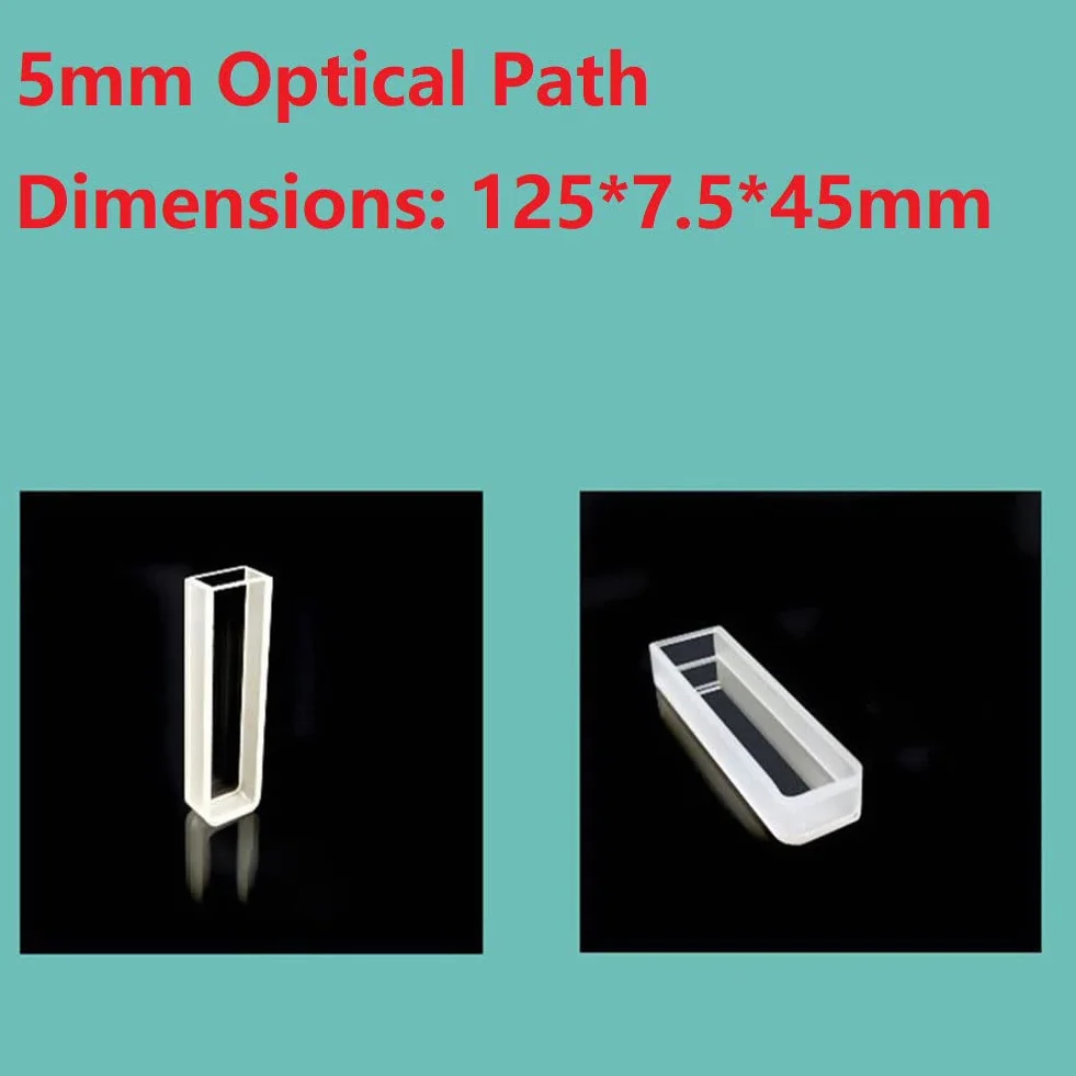 Cuvette in vetro 10PCS per spettrofotometro 751/722 percorso ottico 10mm-50mm 5mm