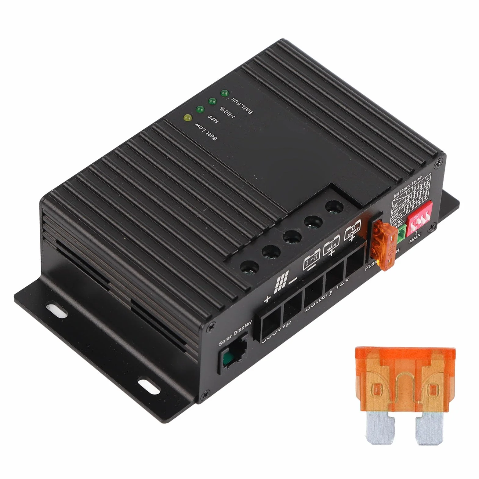 Regolatore di Carica Solare 12V Regolatore di Scarica del Caricatore del Pannello Solare MPPT Carica Doppia della Batteria (MPPT5025A DOPPIA (25A))