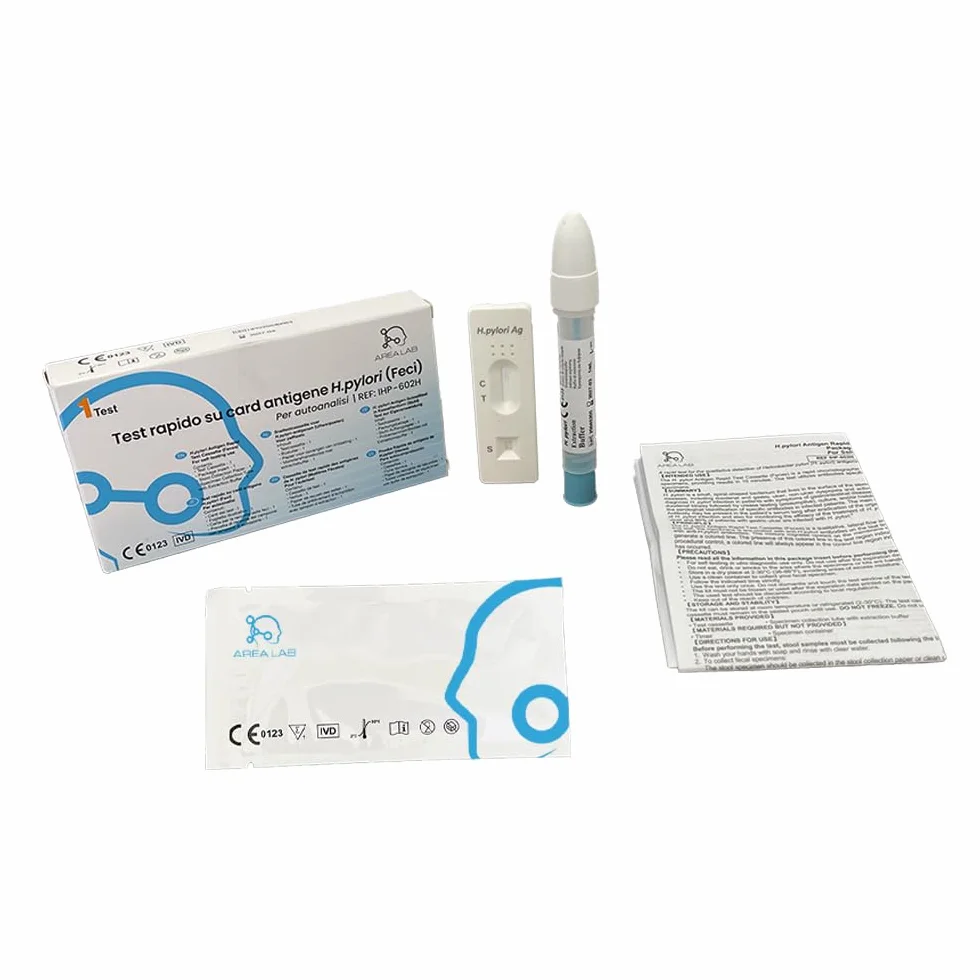 Test Helicobacter Pylori AREA LAB | Kit Analisi Feci H. pylori | Dispositivo Medico CE | Risultati 10 Minuti 97,8% Precisione