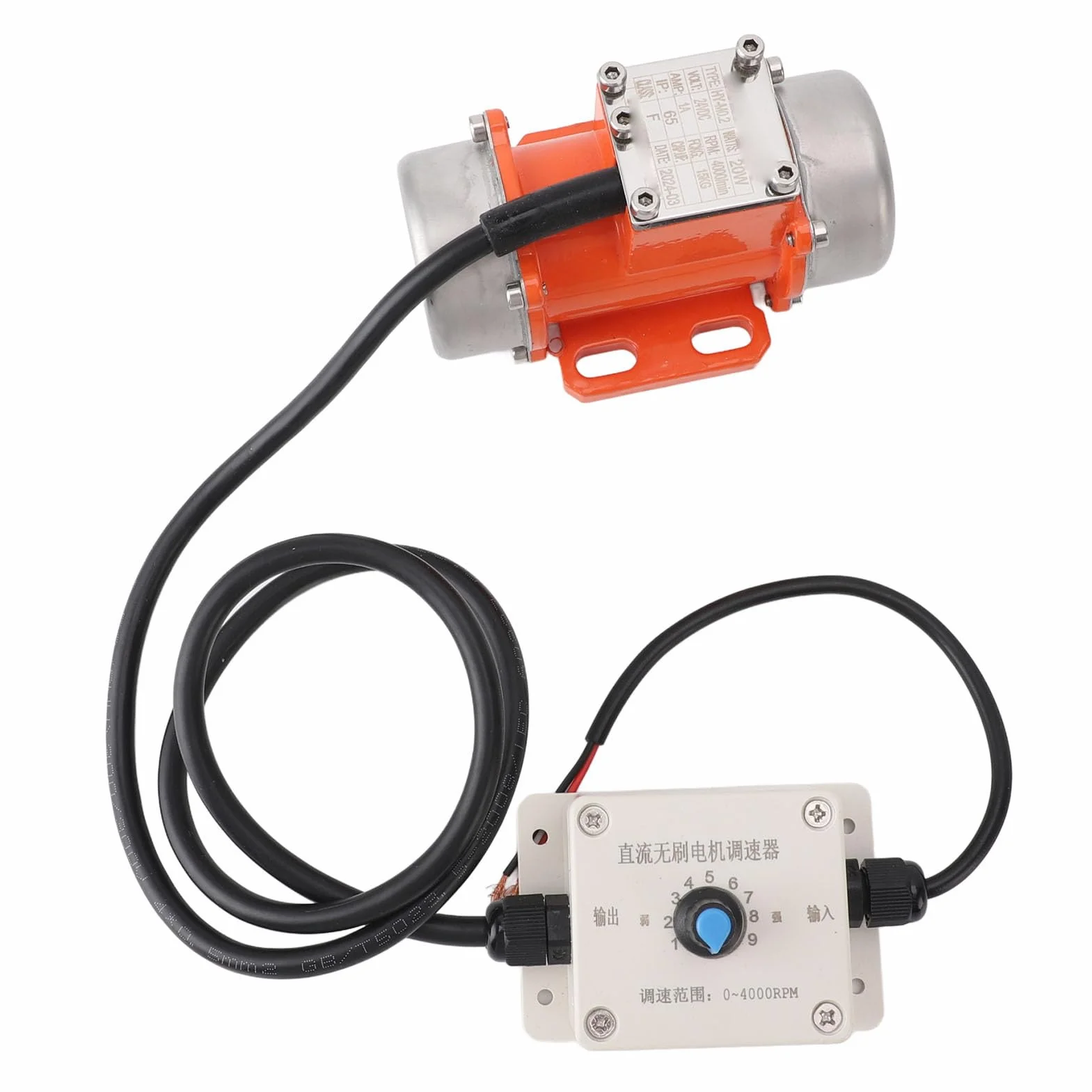 Motore di Vibrazione CC 24 V Senza Spazzole IP65 Alluminio Elettrica