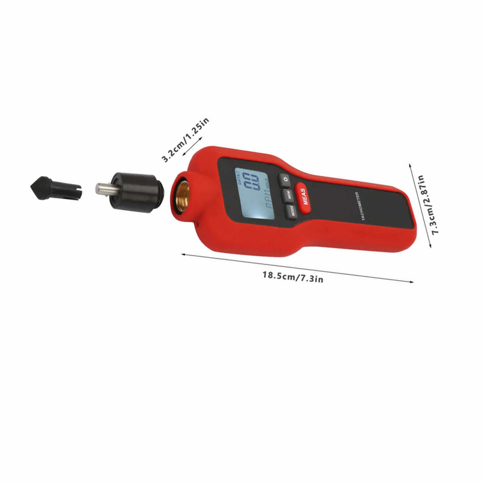 ThreeH Tachimetro Digitale Senza Contatto Misurazione della velocità di Misurazione Tach Meter Batterie del Marcatore del Misuratore RPM ad Alta Accuarcy Incluse