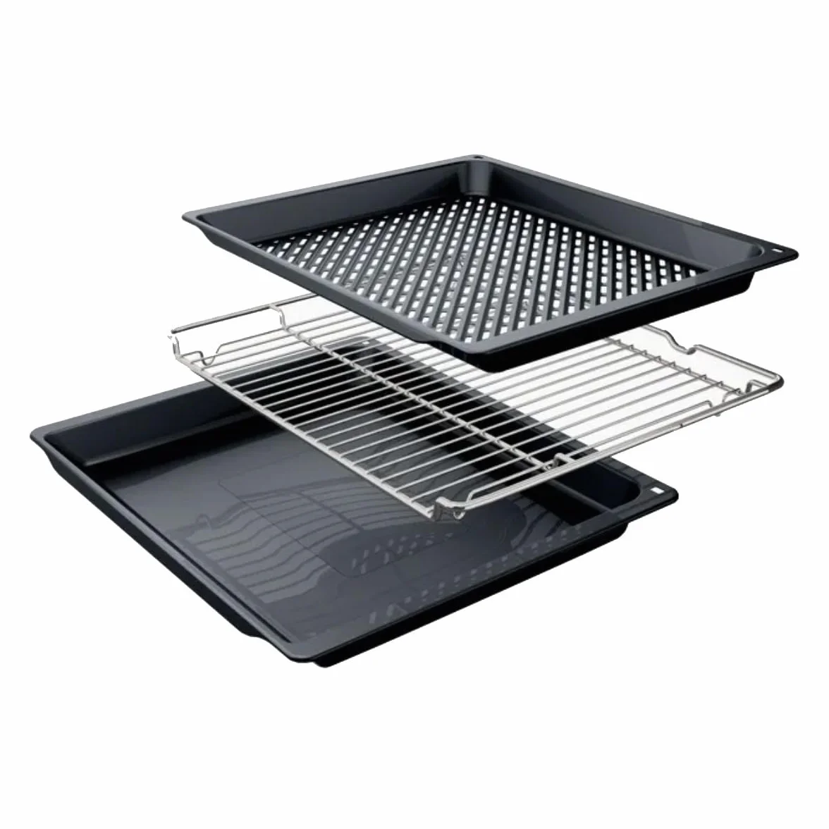 Bosch - Forno, Serie 6, Funzione AirFry, Ricette Pre-programmate, Nero, HBG536EB4