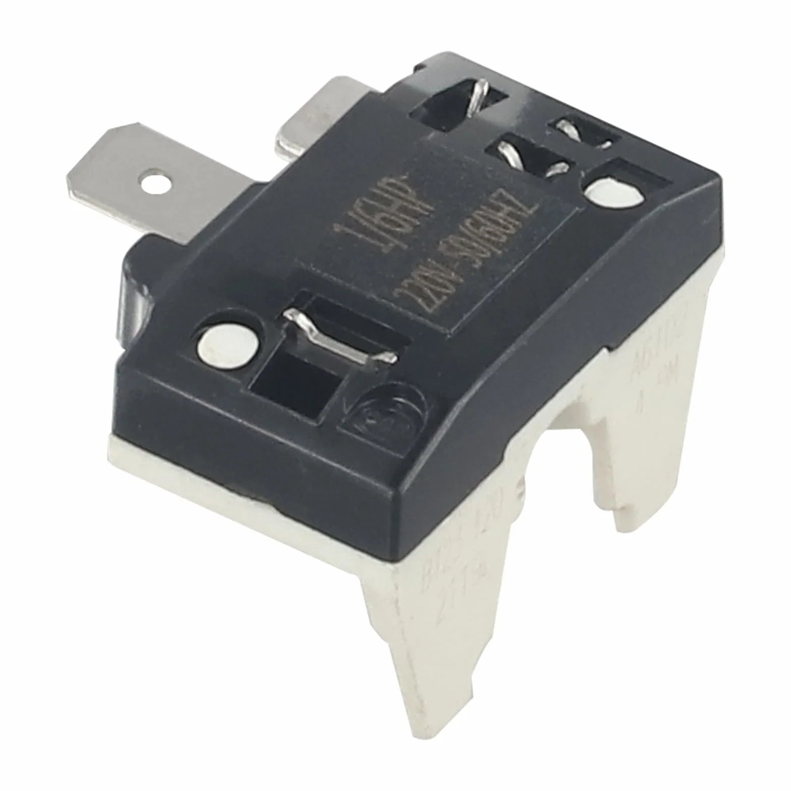 Interruttore di sovraccarico compressore frigorifero in acciaio inox e plastica relè di avviamento 110/220V 4TM Protector compatibile con 1/2-1/6 per motori HP (1/6HP)