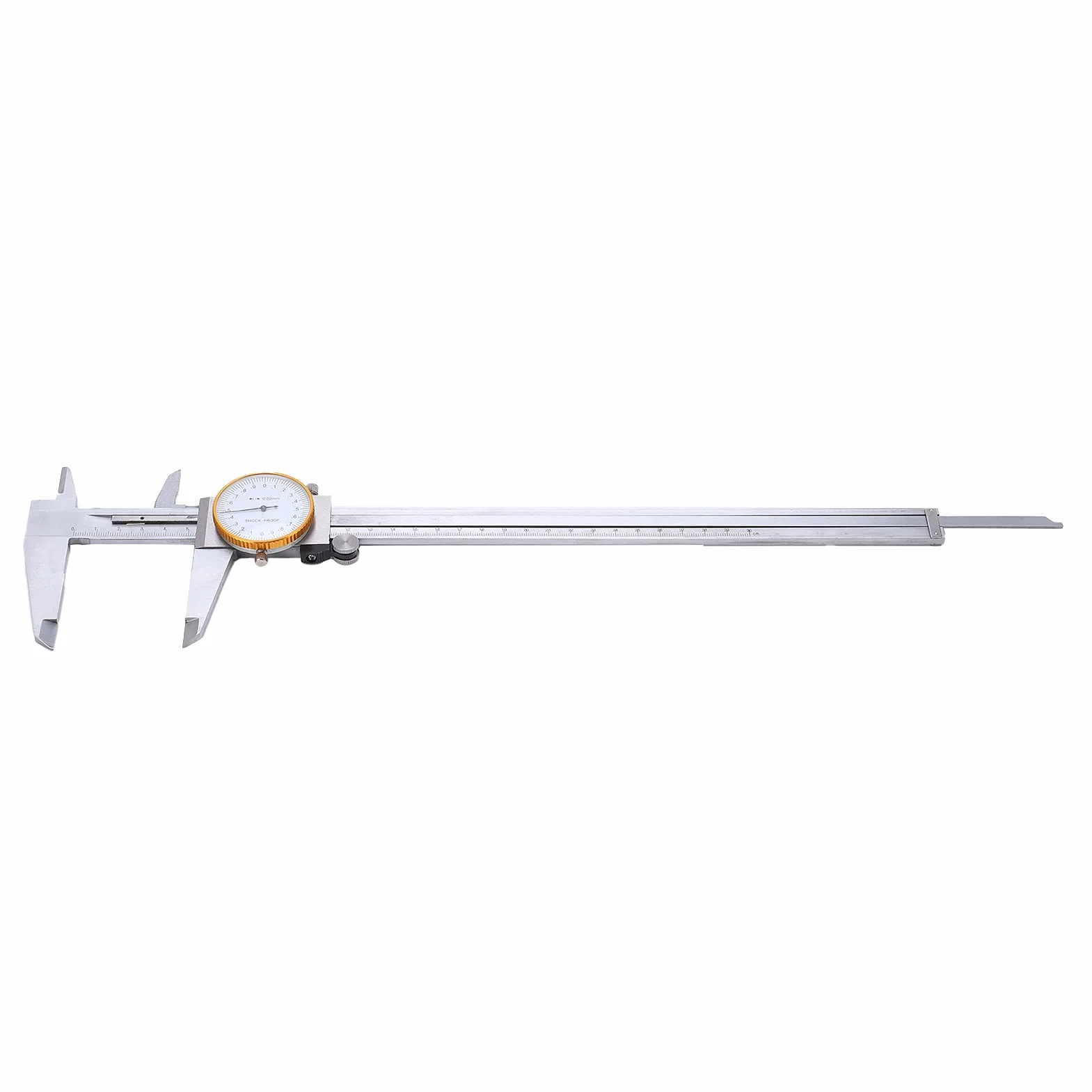 Calibro a corsoio da 0 a 300 mm Quadrante trasparente Righello di misurazione portatile in acciaio 002 mm Per la lavorazione dei metalli Lavorazione del legno Misurazione