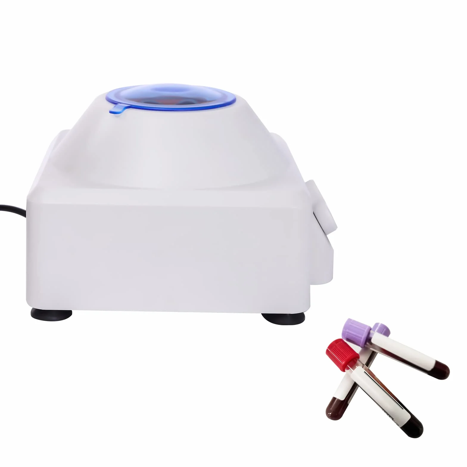 30W Centrifuga Elettrica Digitale Desktop con Regolazione Tempo e Velocità 10ml*6 Rotori per Laboratorio Scuola Scienza, Ricerca al Plasma