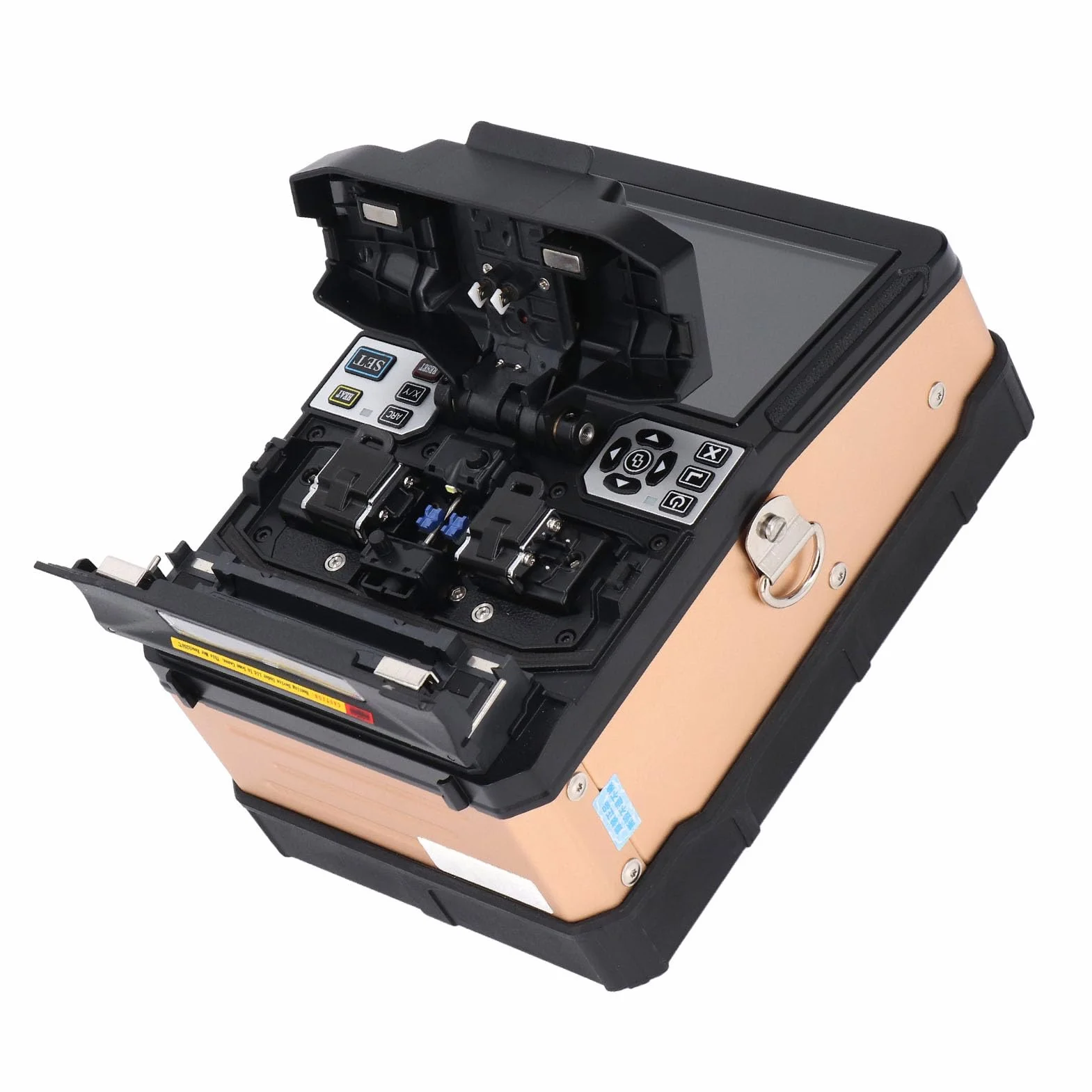 Giuntatrice Automatica per Cavi Ottici FTTH con Schermo LCD 5,0 Pollici per Fibra con Versatile compatibilità delle Fibre (Spina europea)