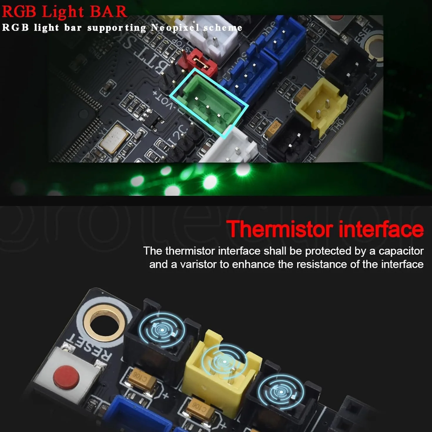 BIQU DIRECT Parte stampante 3D SKR V1.4 Scheda di controllo a 32 bit Smoothieboard e Marlin Open Source SKR V1.3 Supporto aggiornamento TMC2209/TMC2208/TMC2130/A4988/8825/Driver (SKR V1.4)