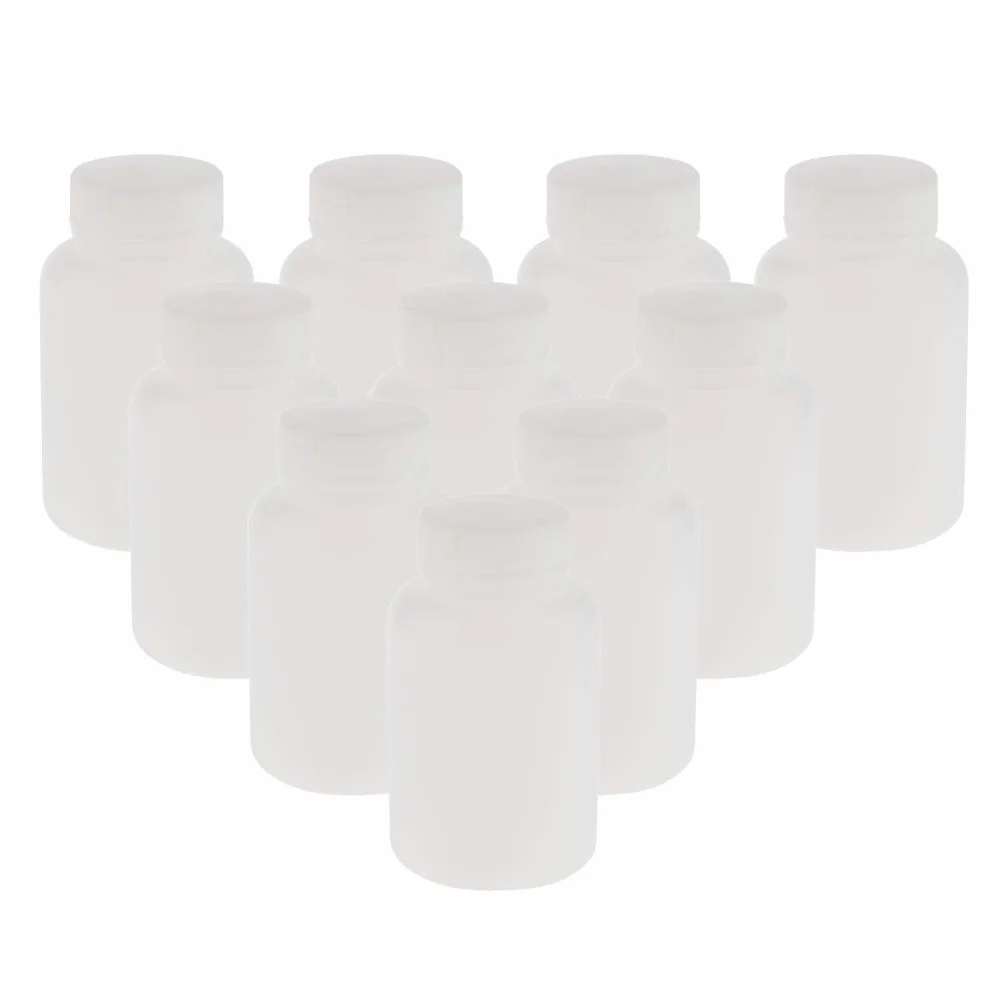 10 bottiglie di plastica vuote graduate per laboratorio chimico, 150 ml