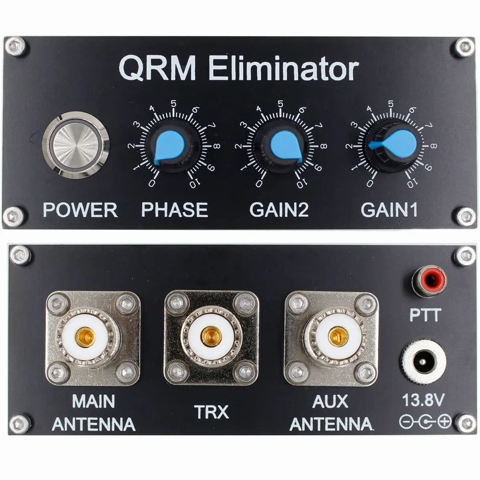 QRM Eliminator X-Phase HF Bands 1MHz a 30MHz Signal Canceller Alluminio con Quadrante e Manopola