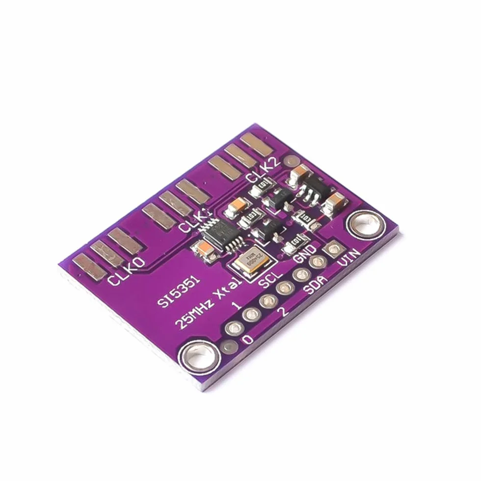 Si5351A I2C 25MHZ I2C High Frequency Signal Clock Generator Breakout Board Square Wave Frequency Generator Signal Generator 8KHz to 160MHz 3-5VDC for Arduino