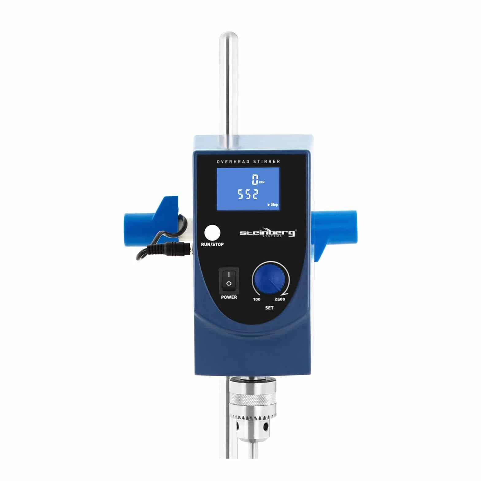 Steinberg Systems Agitatore Meccanico Agitatore da Laboratorio SBS-MR-2500 (230 V, 60 W, 2.500 giri/min, 0-9.999 min, 20 l)