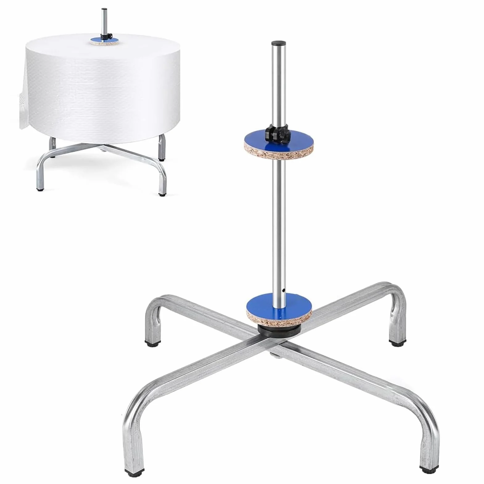 Porta Rotolo di Pluriball, Dispenser Verticale per Rotoli di Pluriball, per Lunghezze da 40 A 150 Cm, Supporto per Imballaggio Industriale, per Traslochi E Spedizioni in Fabbrica. 60cm/23.6in