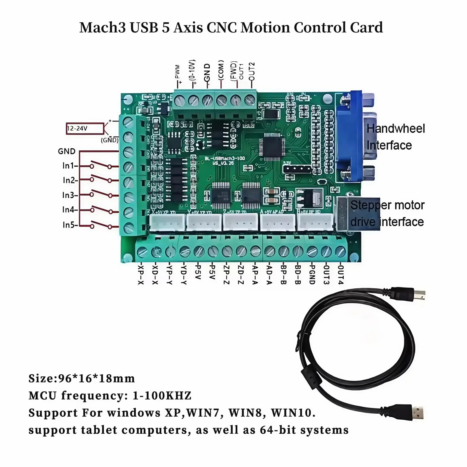 Motore passo-passo a 3 assi Nema 23 57 mm con circuito di controllo chiuso 1,2 Nm 3 A 1000 righe e 24 – 80 VDC Closed Loop Stepper Motore Driver 350 W Power Alimentatore CNC Kit per macchina per