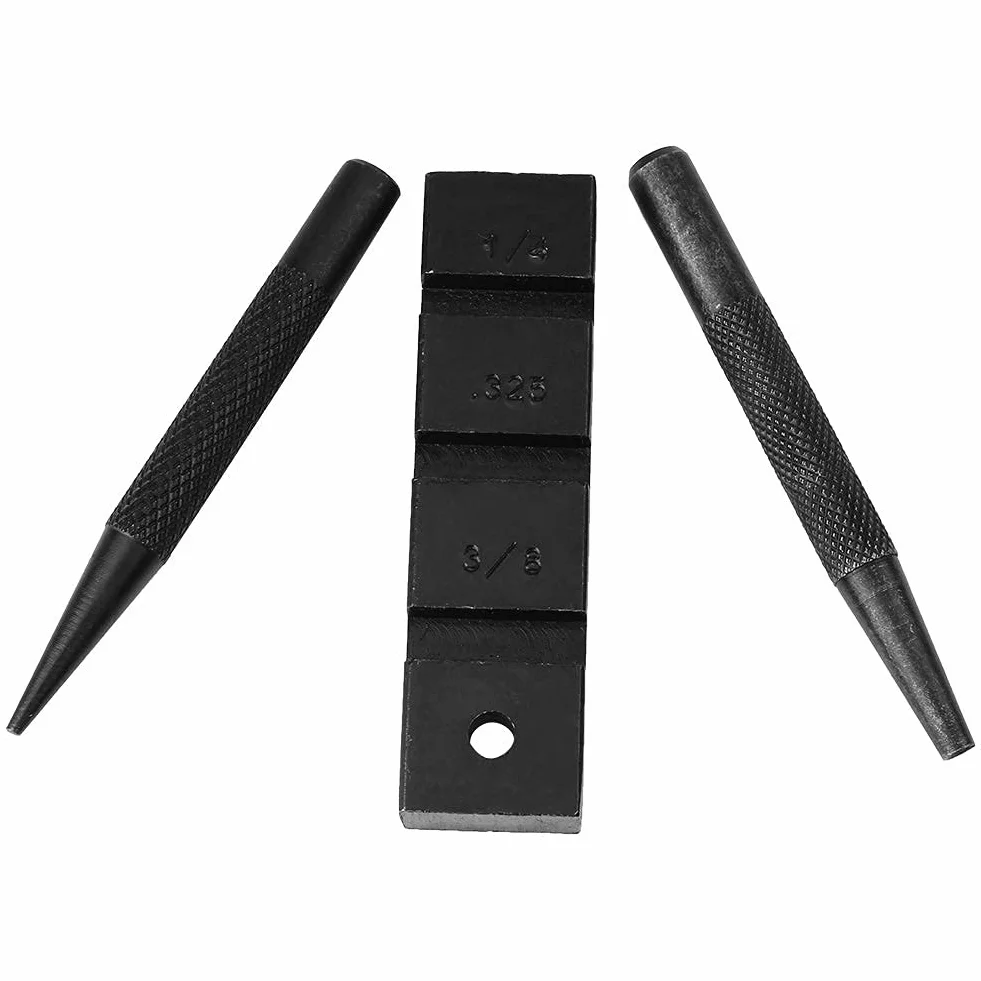 Rompicatena per Motosega Compact Chain Bracket Strumento di Riparazione per riparazioni Pesanti con Acciaio al Carbonio (Nero)