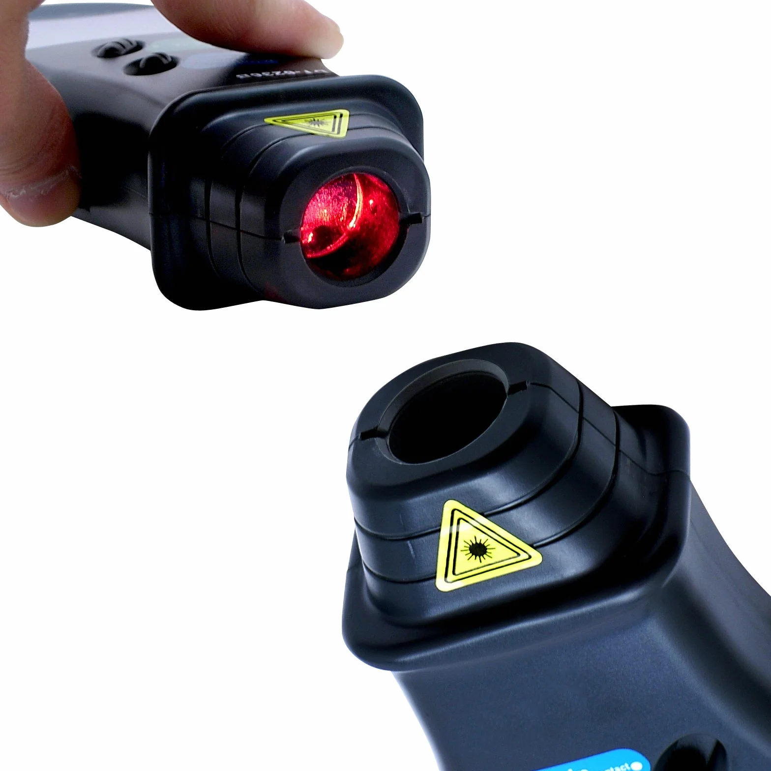 Contagiri per foto digitali portatile Tachimetro Digitale Laser Professionale，senza contatto & Contatto RPM Tester
