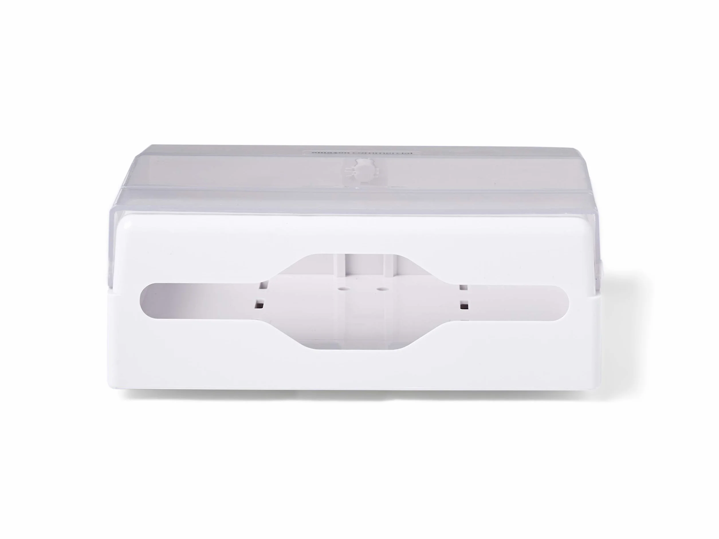 Amazon Basics Dispenser per asciugamani a parete, compatibile con piega a C/Z, 27 x 21.5 cm, Bianco