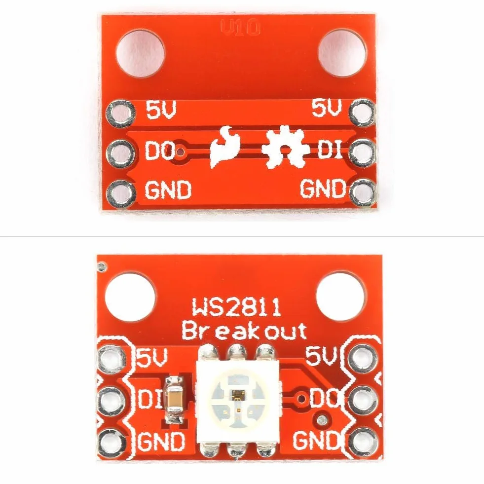 5 Pezzi Modulo LED Breakout WS2812 RGB 5050 RGB con Chip WS2812S Utilizzato per Progetti Elettronici