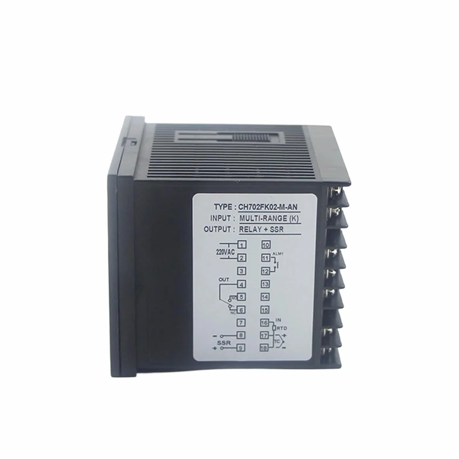 CH702 72 * 72mm Multy Ingresso KEJ PT100 0-10V 4-20mA Tensione PID Uscita Relè SSR AC 220V 24VDC 380VDC Regolatore di Temperatura(2Alarm Double Output,24V 4-20mA Input)