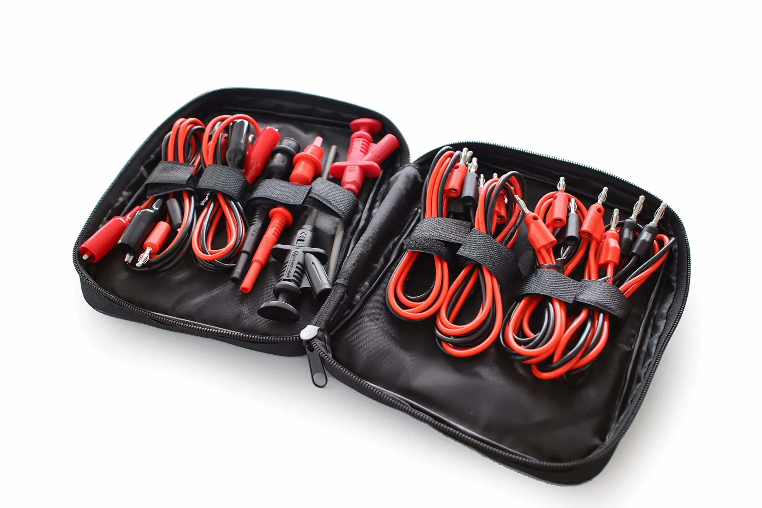 PeakTech P 8201 Set di cavi di misura 19 pezzi per alimentatore da laboratorio e multimetro